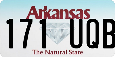 AR license plate 171UQB