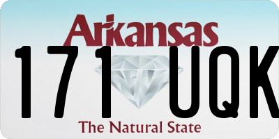 AR license plate 171UQK