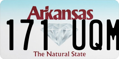 AR license plate 171UQM