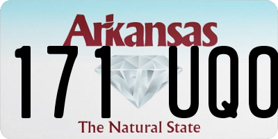 AR license plate 171UQO