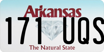 AR license plate 171UQS