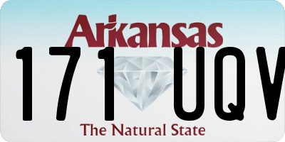 AR license plate 171UQV