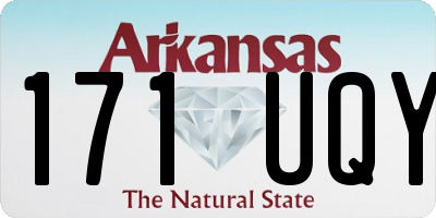 AR license plate 171UQY