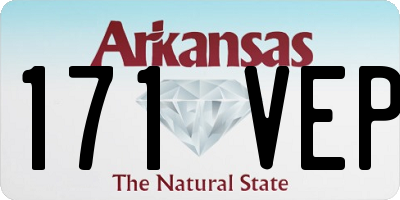 AR license plate 171VEP