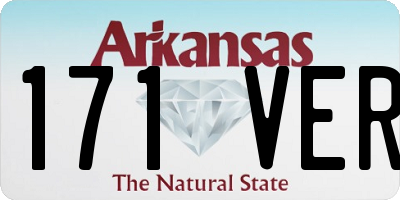 AR license plate 171VER