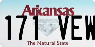 AR license plate 171VEW