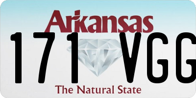 AR license plate 171VGG