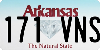 AR license plate 171VNS