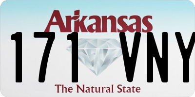 AR license plate 171VNY