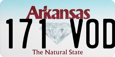 AR license plate 171VOD