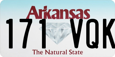 AR license plate 171VQK