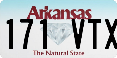 AR license plate 171VTX