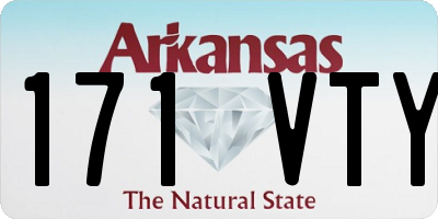 AR license plate 171VTY