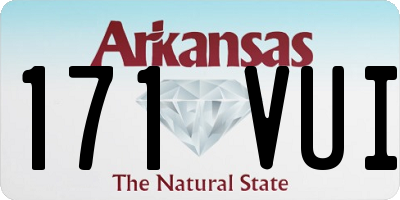AR license plate 171VUI