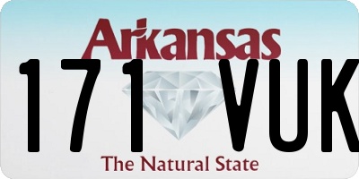 AR license plate 171VUK