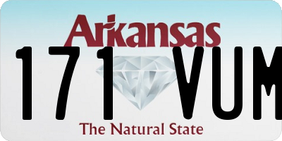 AR license plate 171VUM