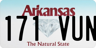AR license plate 171VUN