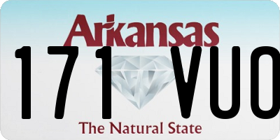 AR license plate 171VUO
