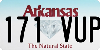 AR license plate 171VUP