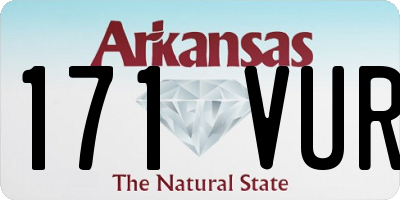 AR license plate 171VUR