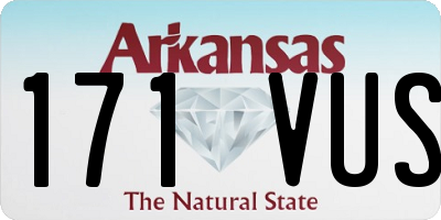 AR license plate 171VUS