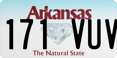 AR license plate 171VUV