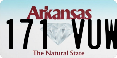 AR license plate 171VUW