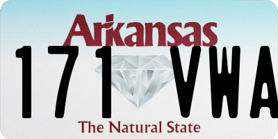 AR license plate 171VWA