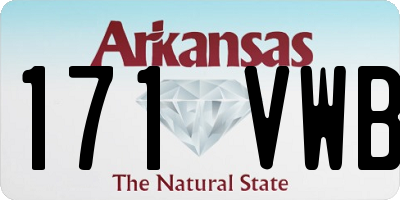 AR license plate 171VWB