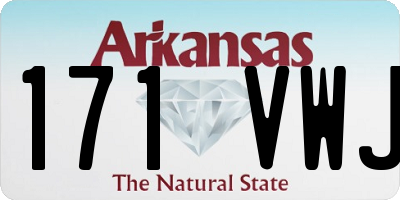 AR license plate 171VWJ