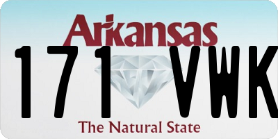 AR license plate 171VWK