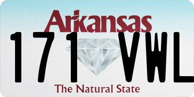 AR license plate 171VWL