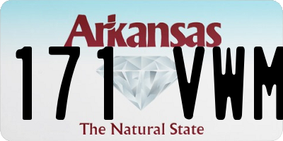 AR license plate 171VWM