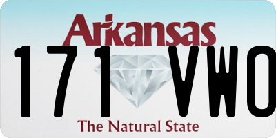 AR license plate 171VWO