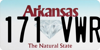 AR license plate 171VWR
