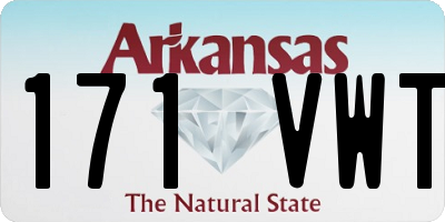 AR license plate 171VWT