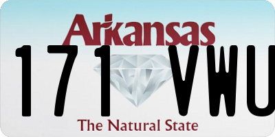 AR license plate 171VWU