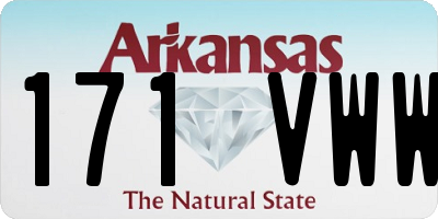 AR license plate 171VWW