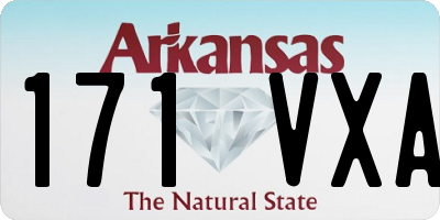 AR license plate 171VXA