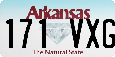 AR license plate 171VXG