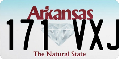 AR license plate 171VXJ
