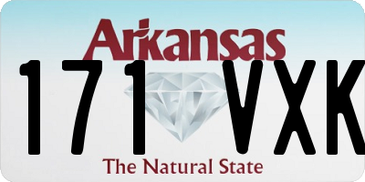 AR license plate 171VXK