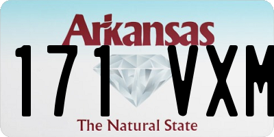 AR license plate 171VXM
