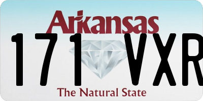AR license plate 171VXR