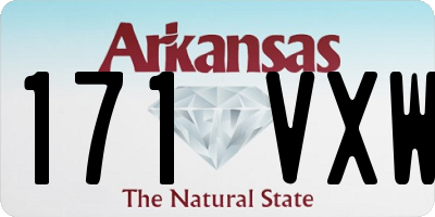 AR license plate 171VXW