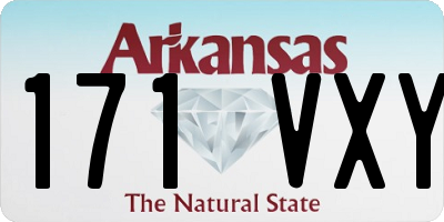 AR license plate 171VXY