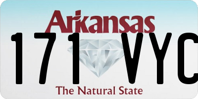AR license plate 171VYC