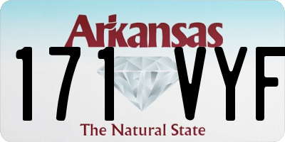 AR license plate 171VYF