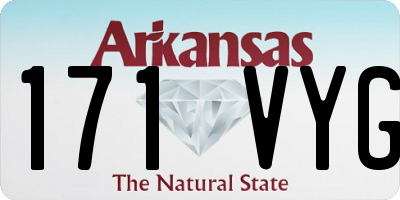 AR license plate 171VYG