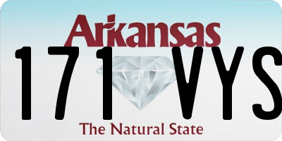 AR license plate 171VYS